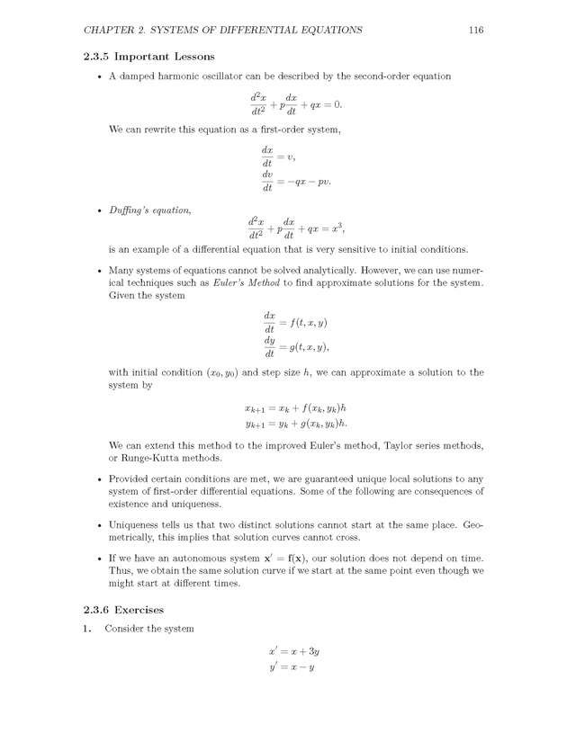 The Ordinary Differential Equations Project - Page 116