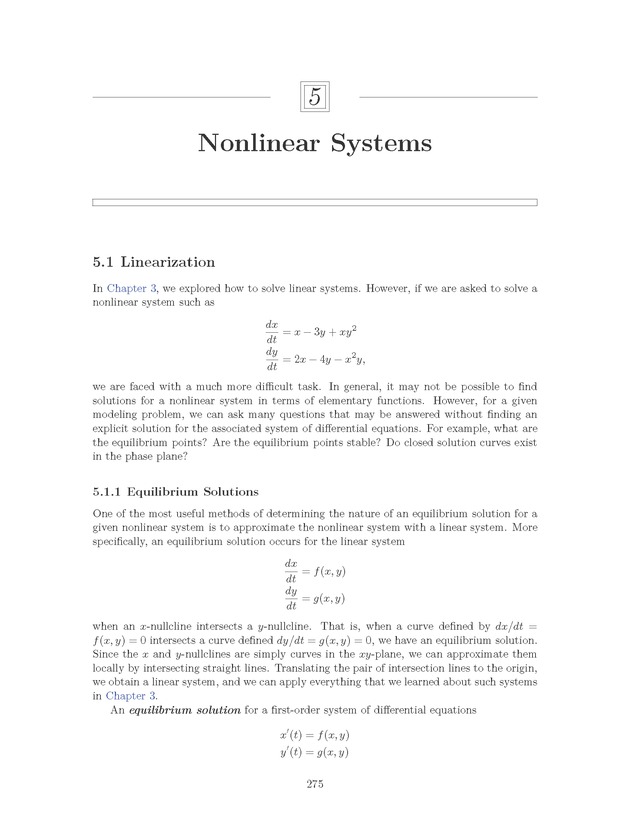 The Ordinary Differential Equations Project - Page 275