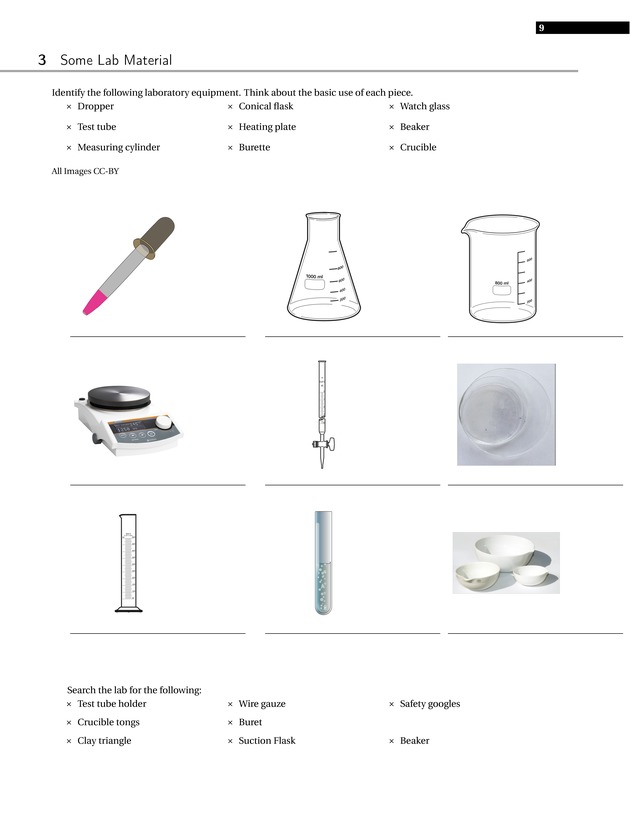 Experiments in College Chemistry I - Safety and Class Policies 5