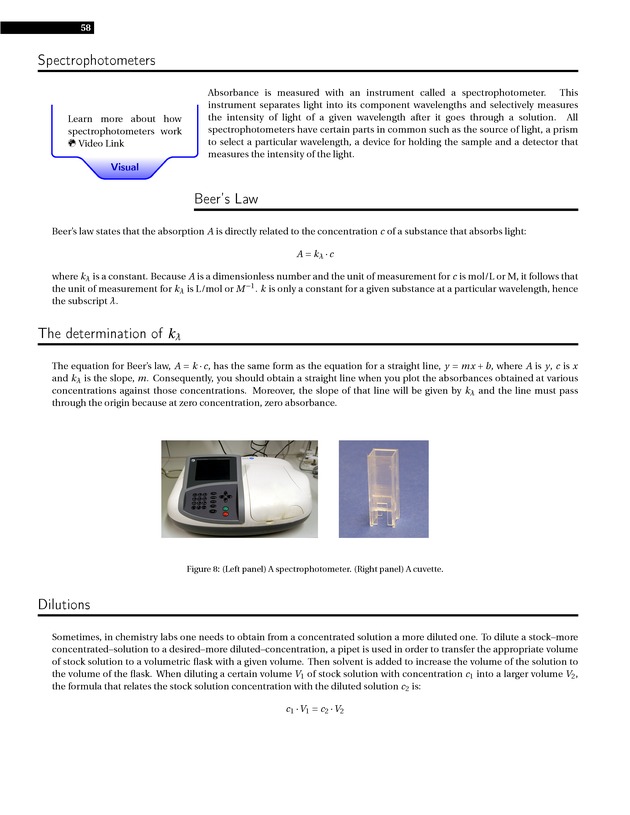 Experiments in College Chemistry I - Spectrochemistry 2