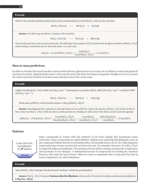 Experiments in College Chemistry I - Thermal Decomposition of a Hydrate 2