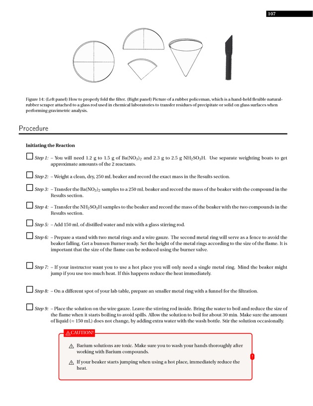 Experiments in College Chemistry I - Gravimetry 3