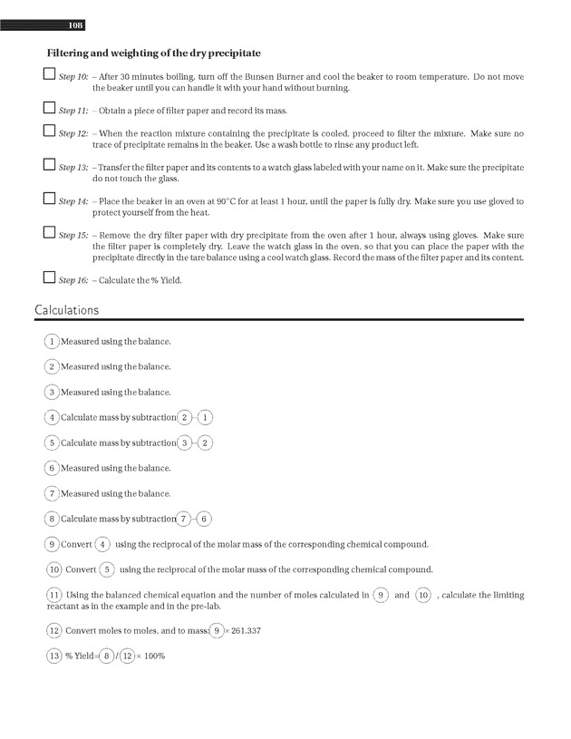 Experiments in College Chemistry I - Gravimetry 4