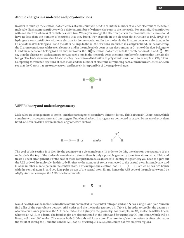 Experiments in College Chemistry I - Molecular Geometry 3