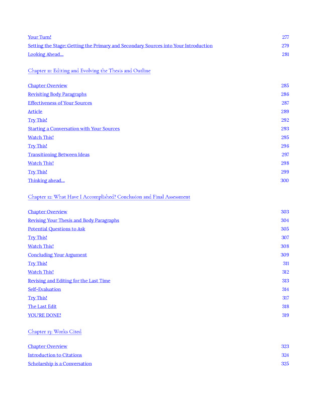 Write Here, Right Now: An Interactive Introduction to Academic Writing and Research - Table of Contents 6