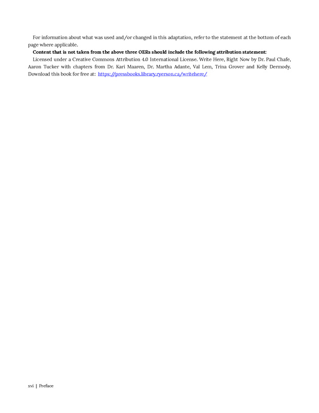 Write Here, Right Now: An Interactive Introduction to Academic Writing and Research - Preface 4