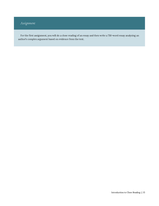 Write Here, Right Now: An Interactive Introduction to Academic Writing and Research - Page 15