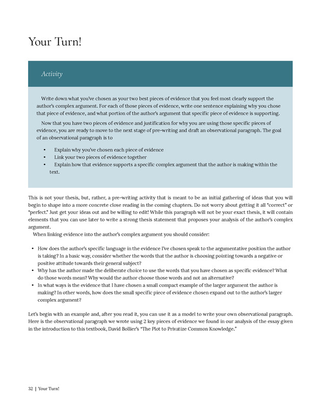 Write Here, Right Now: An Interactive Introduction to Academic Writing and Research - Page 32