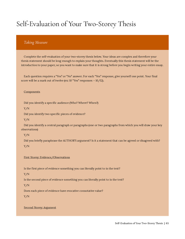 Write Here, Right Now: An Interactive Introduction to Academic Writing and Research - Page 63