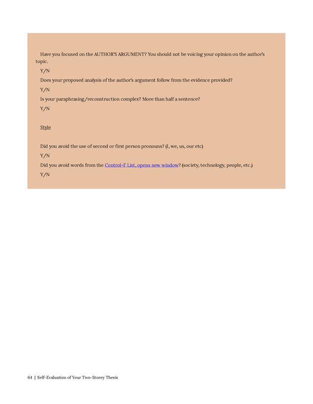 Write Here, Right Now: An Interactive Introduction to Academic Writing and Research - Page 64
