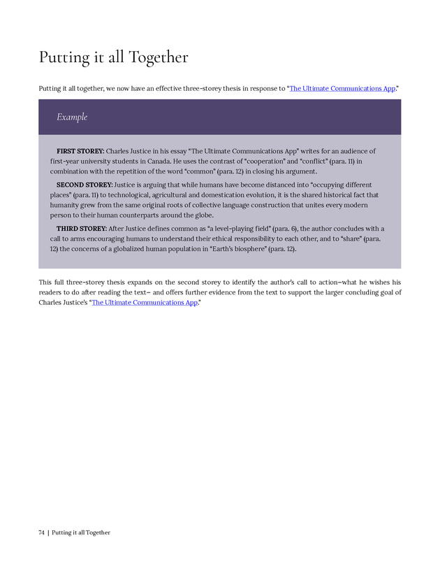 Write Here, Right Now: An Interactive Introduction to Academic Writing and Research - Page 74