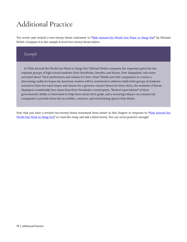 Write Here, Right Now: An Interactive Introduction to Academic Writing and Research - Page 78