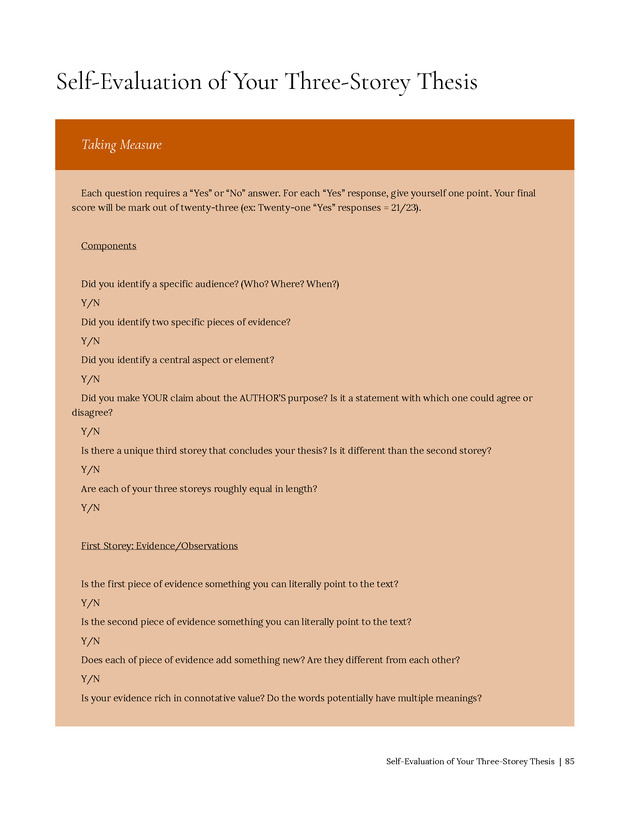 Write Here, Right Now: An Interactive Introduction to Academic Writing and Research - Page 85