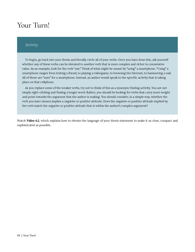 Write Here, Right Now: An Interactive Introduction to Academic Writing and Research - Page 94