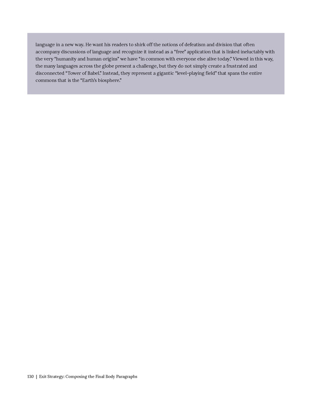 Write Here, Right Now: An Interactive Introduction to Academic Writing and Research - Page 130