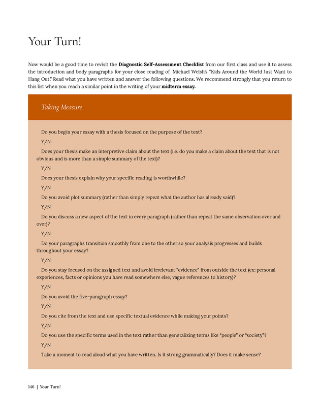 Write Here, Right Now: An Interactive Introduction to Academic Writing and Research - Page 146