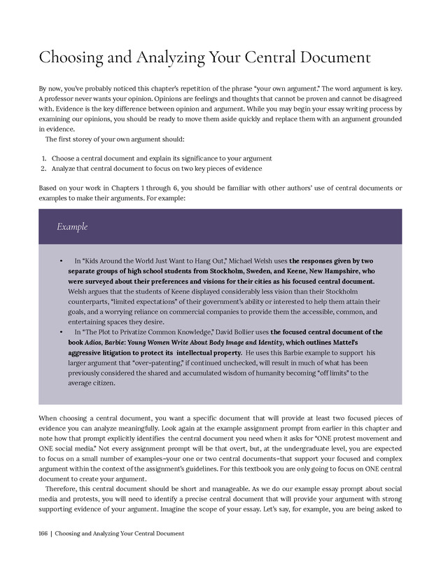 Write Here, Right Now: An Interactive Introduction to Academic Writing and Research - Page 166