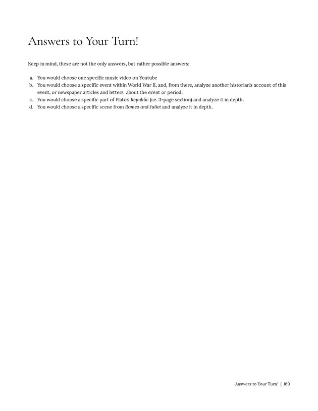 Write Here, Right Now: An Interactive Introduction to Academic Writing and Research - Page 169