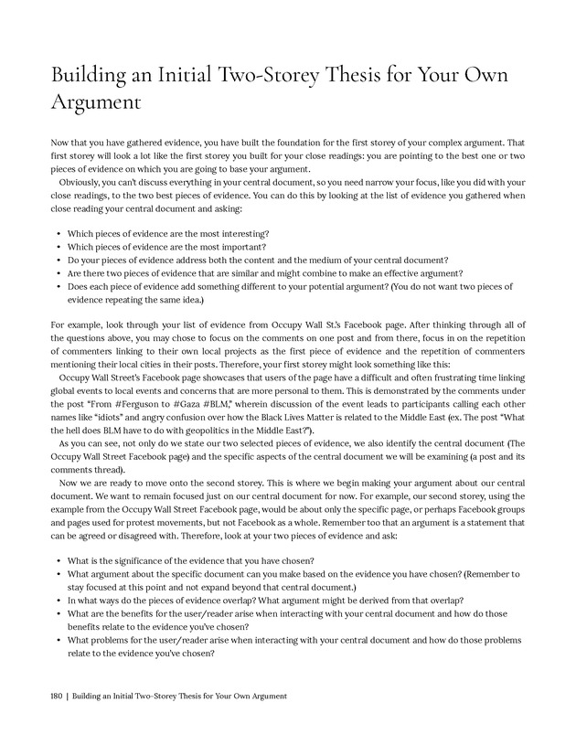 Write Here, Right Now: An Interactive Introduction to Academic Writing and Research - Page 180
