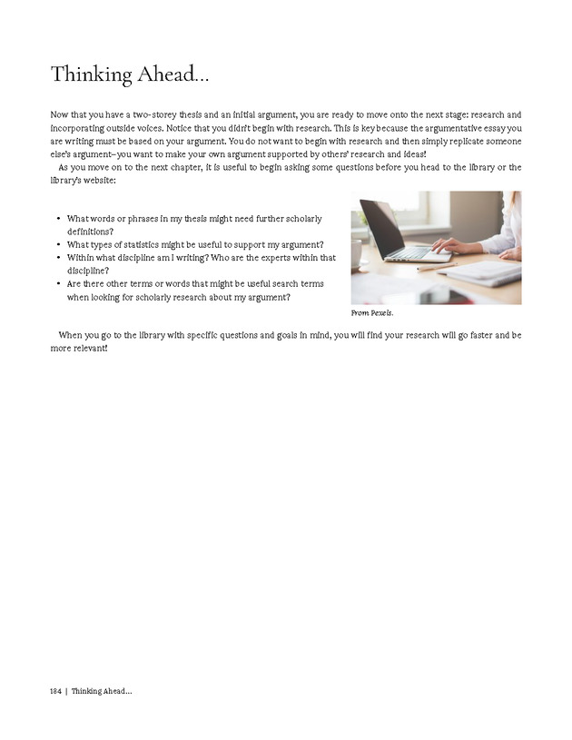 Write Here, Right Now: An Interactive Introduction to Academic Writing and Research - Page 184