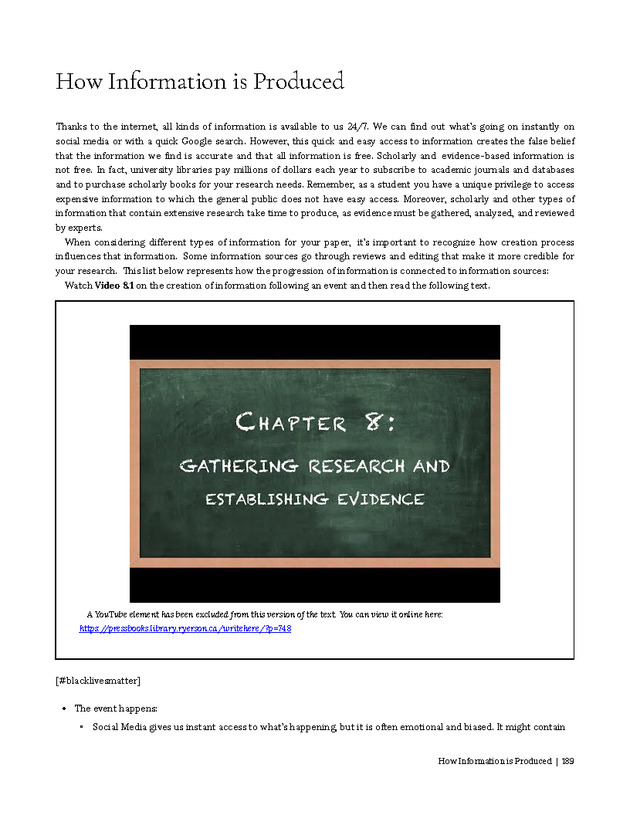 Write Here, Right Now: An Interactive Introduction to Academic Writing and Research - Page 189