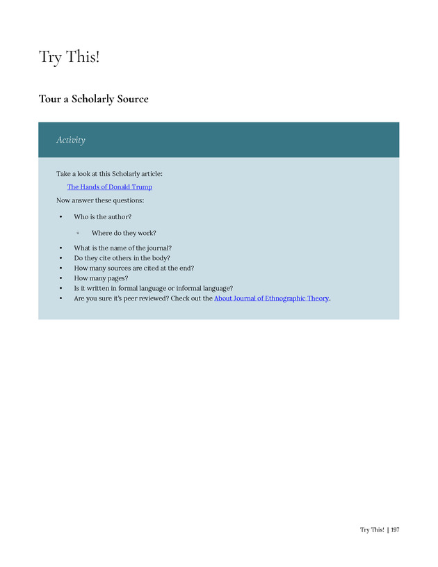 Write Here, Right Now: An Interactive Introduction to Academic Writing and Research - Page 197