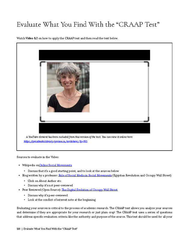 Write Here, Right Now: An Interactive Introduction to Academic Writing and Research - Page 198