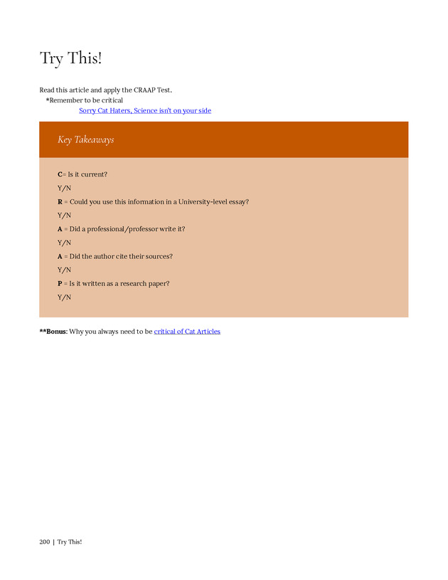 Write Here, Right Now: An Interactive Introduction to Academic Writing and Research - Page 200