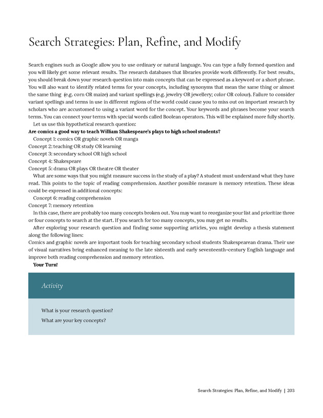 Write Here, Right Now: An Interactive Introduction to Academic Writing and Research - Page 203