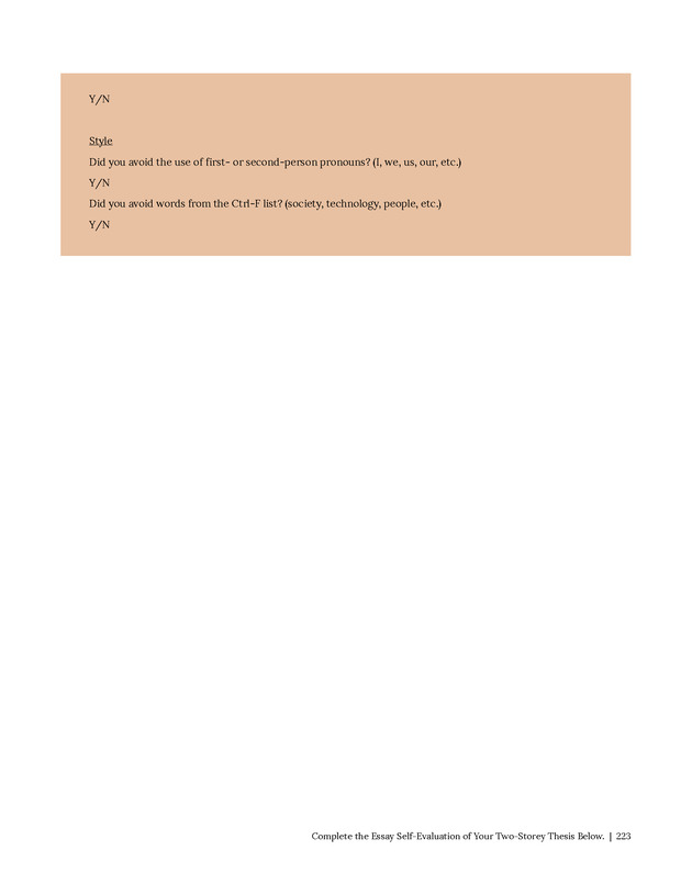 Write Here, Right Now: An Interactive Introduction to Academic Writing and Research - Page 223