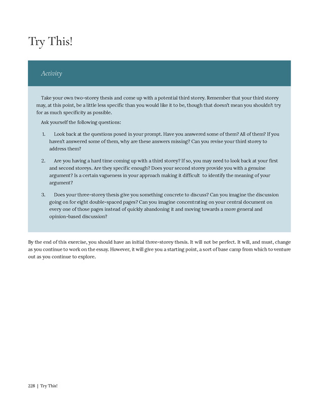 Write Here, Right Now: An Interactive Introduction to Academic Writing and Research - Page 228