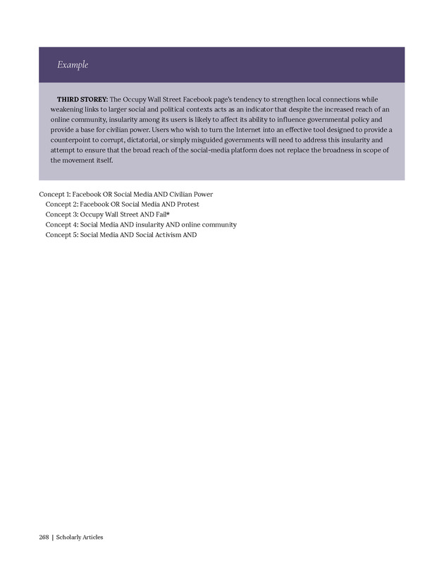 Write Here, Right Now: An Interactive Introduction to Academic Writing and Research - Page 268