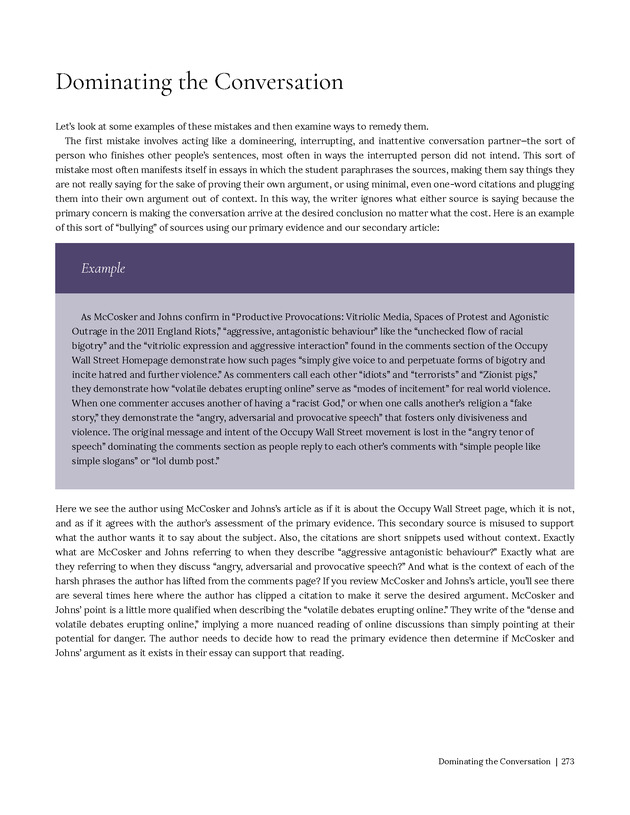 Write Here, Right Now: An Interactive Introduction to Academic Writing and Research - Page 273