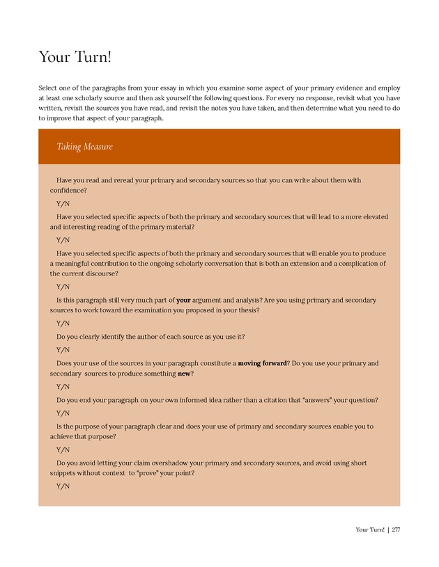 Write Here, Right Now: An Interactive Introduction to Academic Writing and Research - Page 277