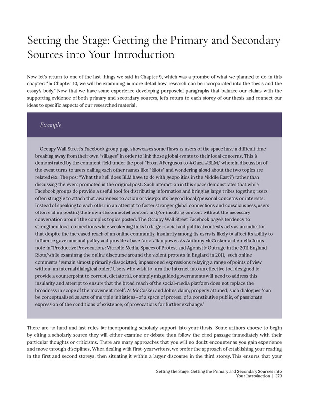 Write Here, Right Now: An Interactive Introduction to Academic Writing and Research - Page 279