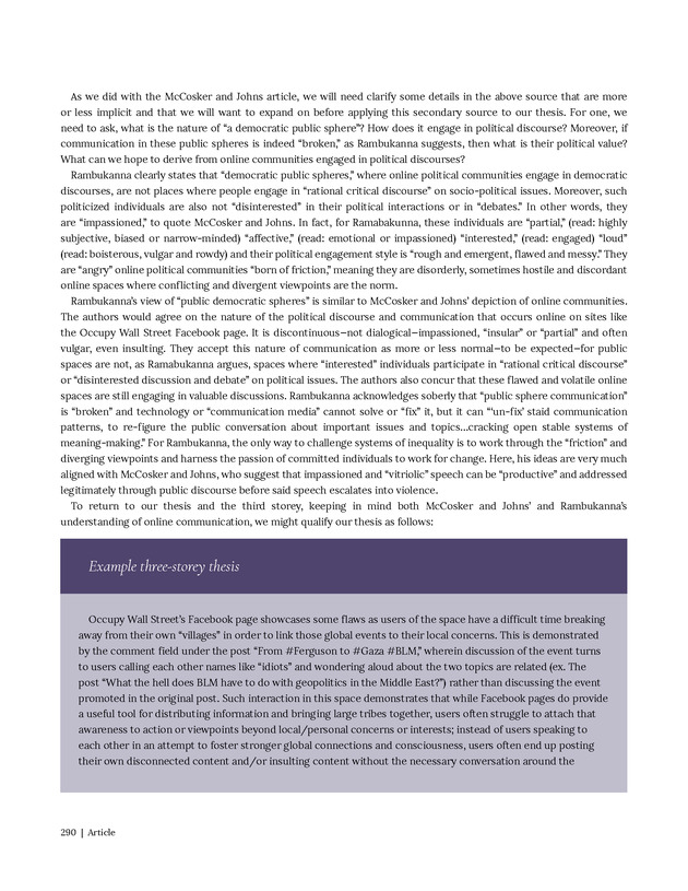 Write Here, Right Now: An Interactive Introduction to Academic Writing and Research - Page 290