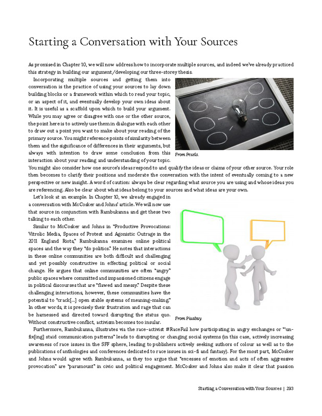 Write Here, Right Now: An Interactive Introduction to Academic Writing and Research - Page 293