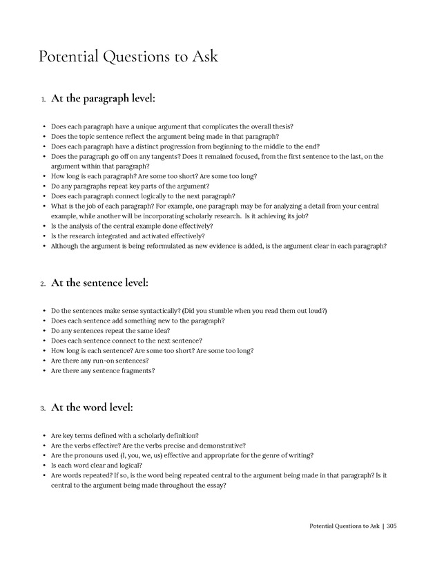 Write Here, Right Now: An Interactive Introduction to Academic Writing and Research - Page 305