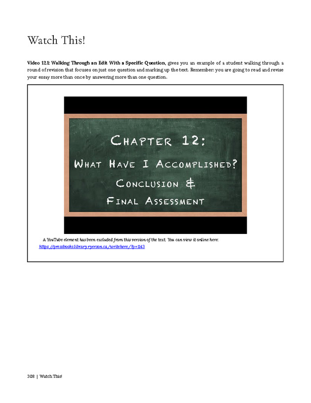 Write Here, Right Now: An Interactive Introduction to Academic Writing and Research - Page 308
