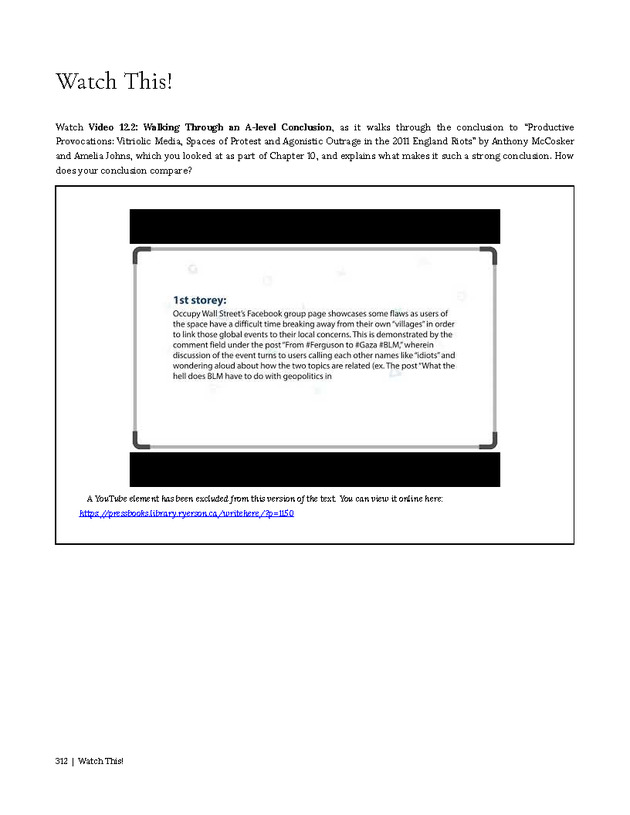 Write Here, Right Now: An Interactive Introduction to Academic Writing and Research - Page 312