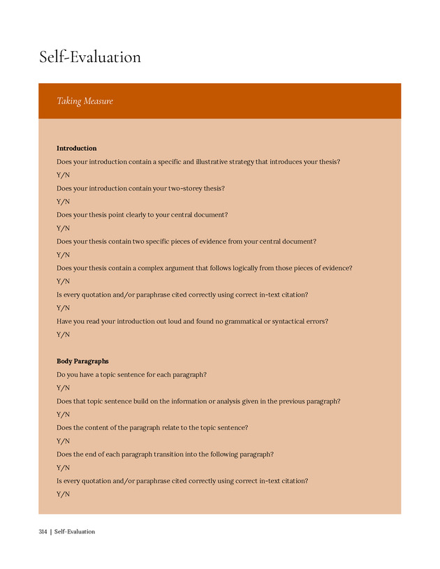 Write Here, Right Now: An Interactive Introduction to Academic Writing and Research - Page 314