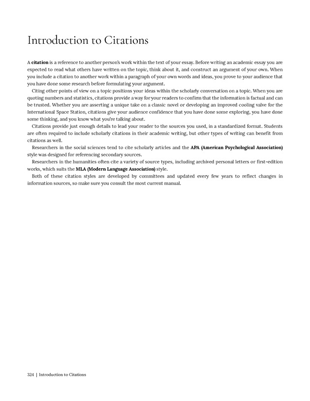 Write Here, Right Now: An Interactive Introduction to Academic Writing and Research - Page 324