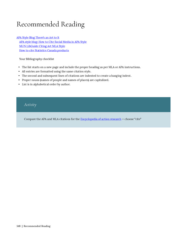 Write Here, Right Now: An Interactive Introduction to Academic Writing and Research - Page 348