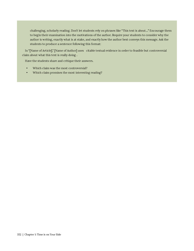 Write Here, Right Now: An Interactive Introduction to Academic Writing and Research - Page 352