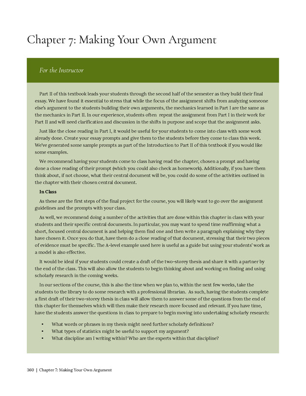 Write Here, Right Now: An Interactive Introduction to Academic Writing and Research - Page 360