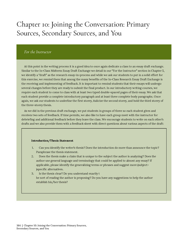 Write Here, Right Now: An Interactive Introduction to Academic Writing and Research - Page 364