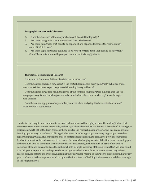 Write Here, Right Now: An Interactive Introduction to Academic Writing and Research - Page 365