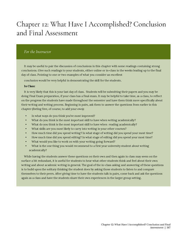 Write Here, Right Now: An Interactive Introduction to Academic Writing and Research - Page 367