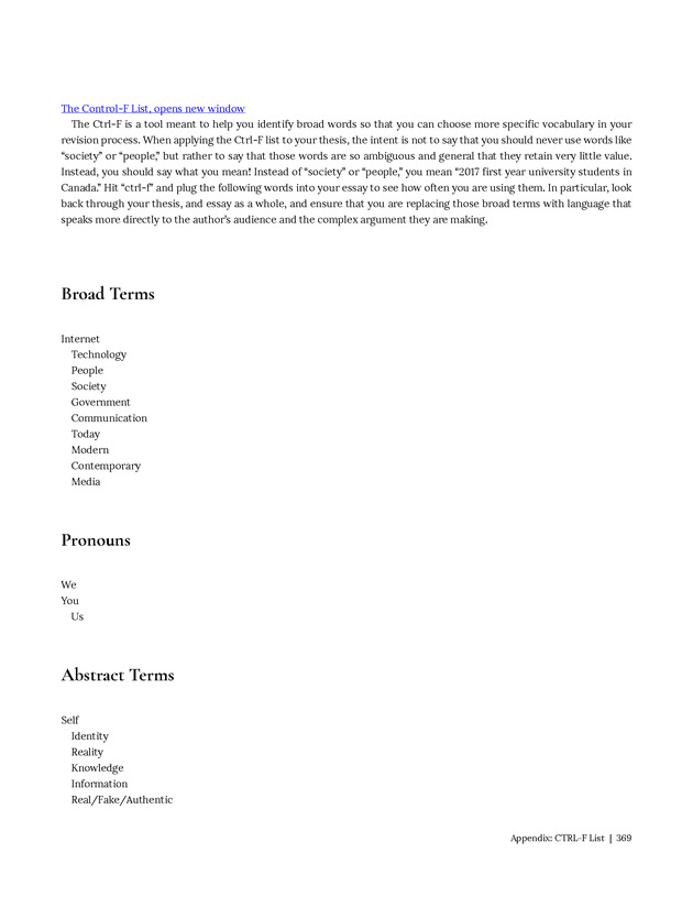 Write Here, Right Now: An Interactive Introduction to Academic Writing and Research - Page 369