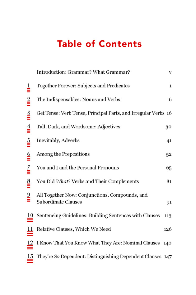 Brehe's Grammar Anatomy - Table of Contents 1